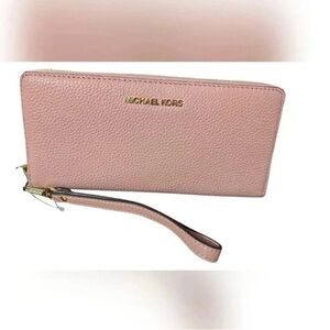 Michael Kors Pink Clutch Wristlet Sleek Design